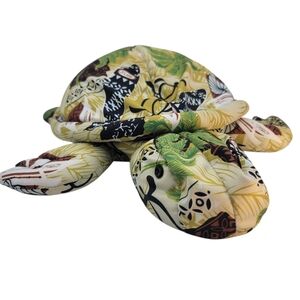 Smoooshi Unreal Pillow Microbead Stuffed Hawaiian Turtle Soft Toy  Plush